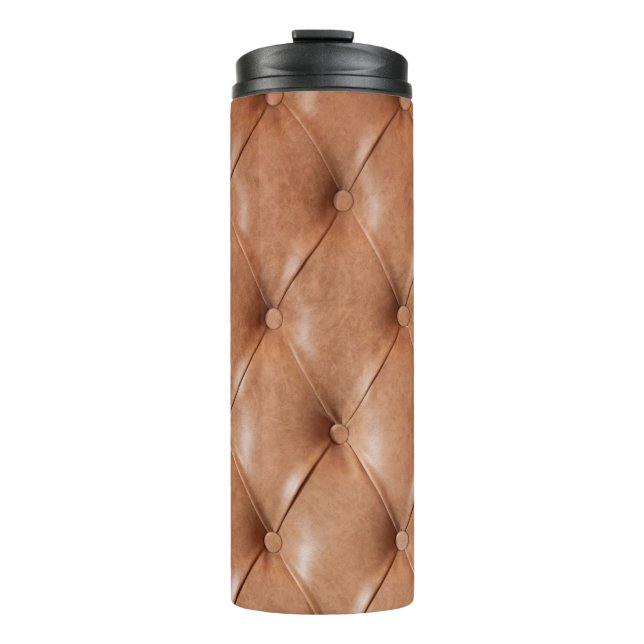 leather sofa background thermal tumbler (Front)