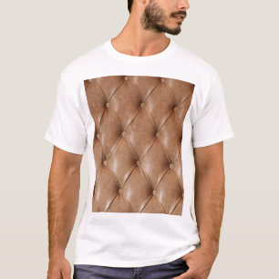 Leather Sofa: Textured Background T-Shirt