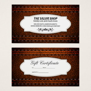 Leather Stitched   Gift Certificate