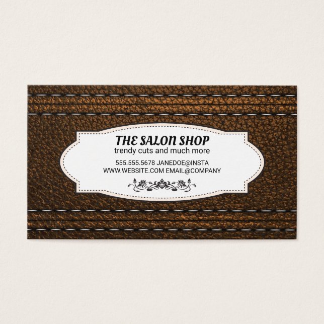 Leather Stitched | Gift Certificate (Front)