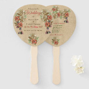Leather & Suede Texture Art Hand Fans