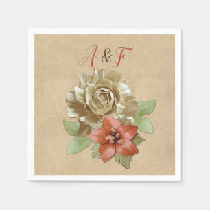 Leather & Suede Texture Art Napkins