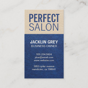 Leather Texture Colour Block Appointment Card