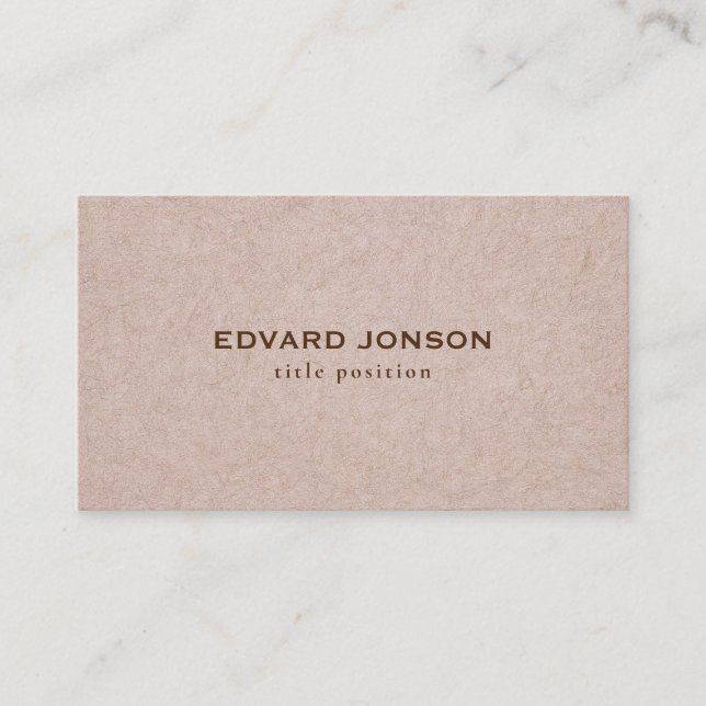 Leather Texture Pattern Business Card (Front)