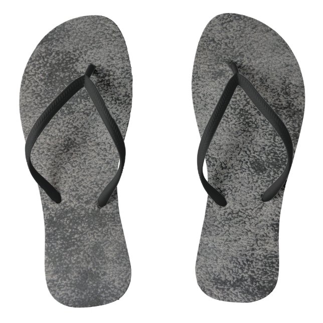 leather texture pattern flip flops (Footbed)