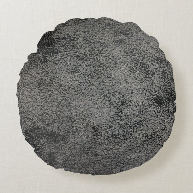 leather texture pattern round cushion (Front)
