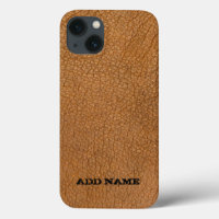 Leather texture personalised