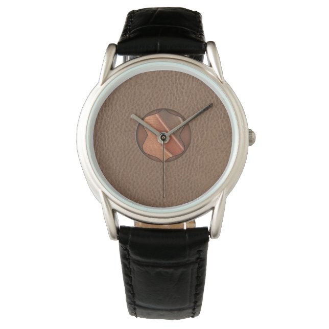 Leather texture watch (Front)