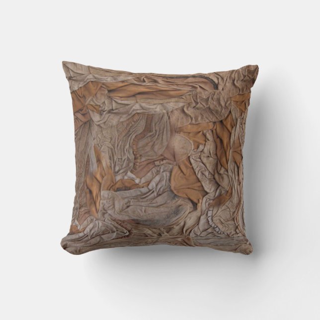 Leather textured pillow (Front)