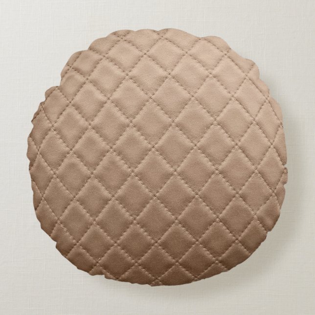 Leather textureleather, pattern, abstract, animal, round cushion (Front)