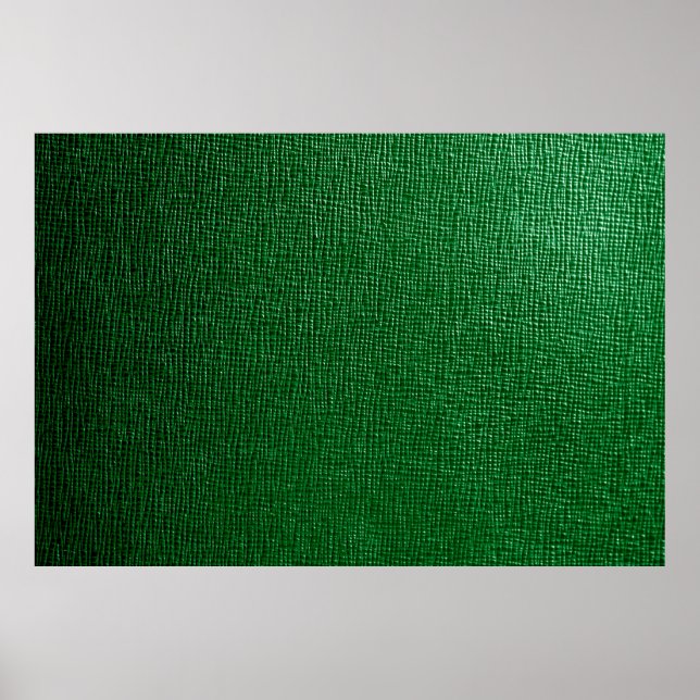 Leather with abstract pattern in green colour. Abs Poster (Front)