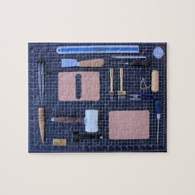 Leather Workers Tool Kit - 8x10 - 110 pcs Jigsaw Puzzle (Horizontal)