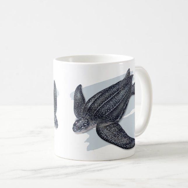 Leatherback Sea Turtle Mug (Front Right)