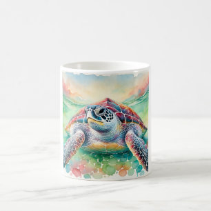 Leatherback Turtle 240824AREF102 - Watercolor Coffee Mug