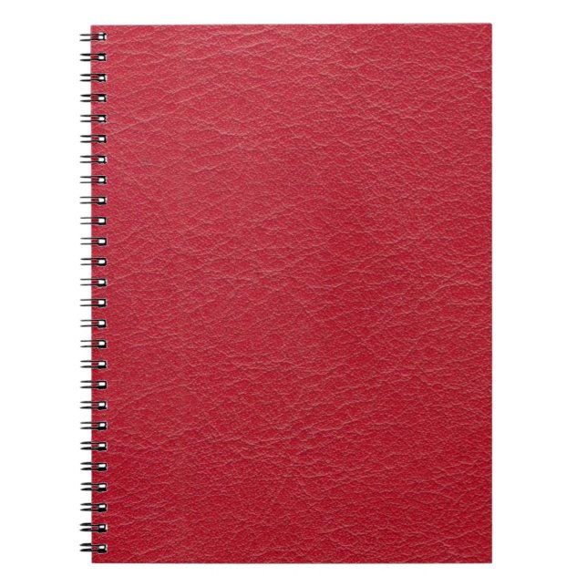 Leatherette pink material textile notebook (Front)