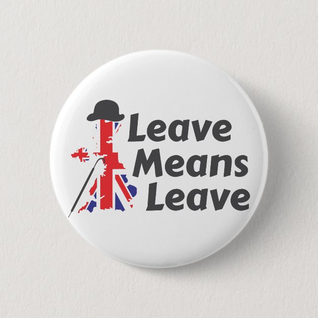 leave 6 cm round badge (Front)