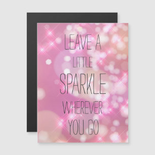 Leave a Little Sparkle - Inspirational Magnet