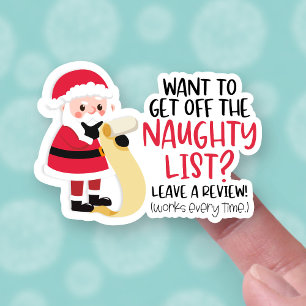 Leave a Review Funny Santa List Christmas Business