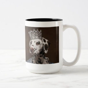Leave a Trail of Sparkle Dalmatian Two-Tone Coffee Mug