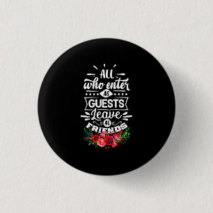 Leave As Friends 3 Cm Round Badge