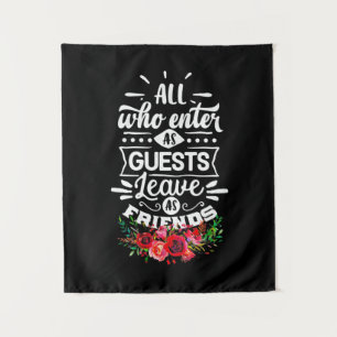 Leave As Friends Tapestry