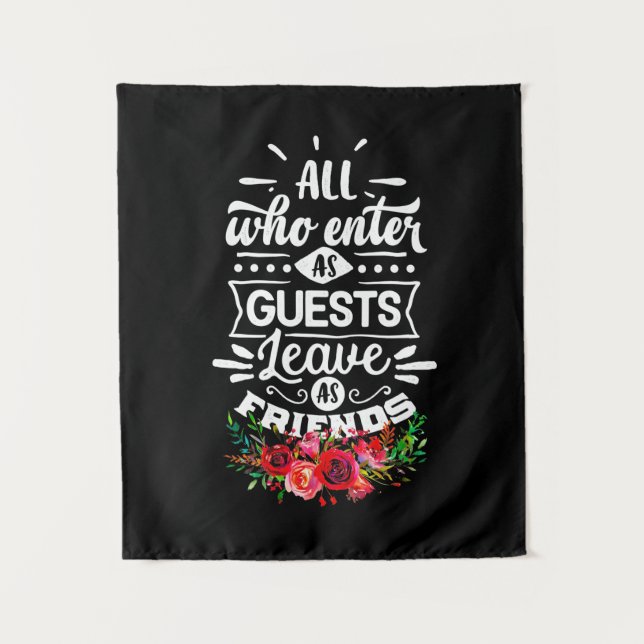 Leave As Friends Tapestry (Front)