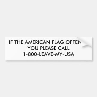 LEAVE BUMPER STICKER