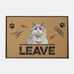 Leave Cat Doormat, Pet Lover Gift, Home leave Doormat