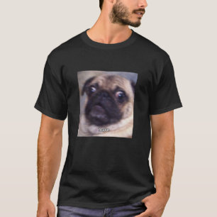 Leave Funny Pug Face Cute Blurry Meme Long Sleeve T-Shirt