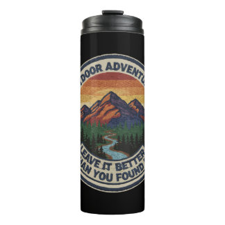 Leave It Better Vintage Outdoor Adventure Mountain Thermal Tumbler