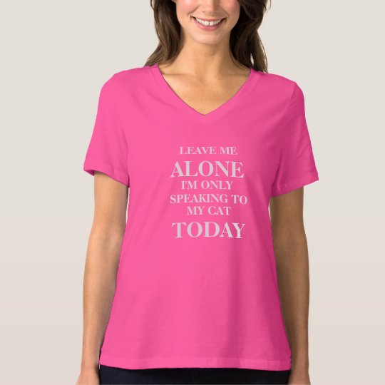Leave me alone Cat Rescue cat T-Shirt