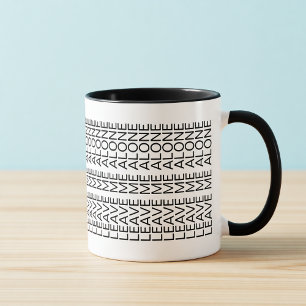 Leave Me Alone Hidden Message Introvert Mug