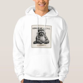 Leave Me Alone Hoodie – Funny Introvert Raccoon