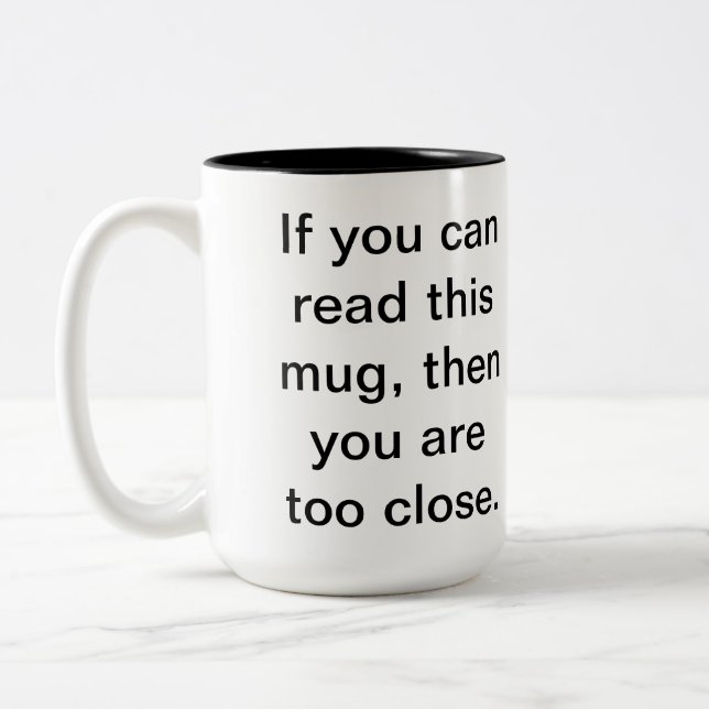 Leave me alone mug (Left)