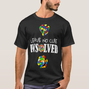 Leave No Cube Unsolved Speed Cubing Math Raglan T-Shirt