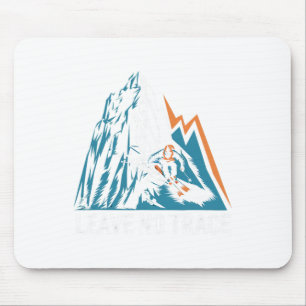 Leave No Trace Alpine Skiing Enthusiast Mouse Mat