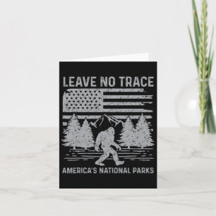 Leave No Trace America National Parks Shirt Sasqua Card