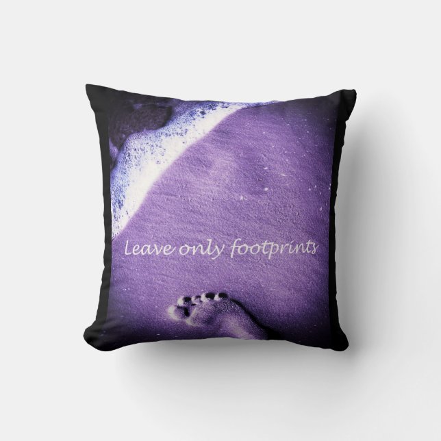 Leave Only Footprints Cushion (Front)