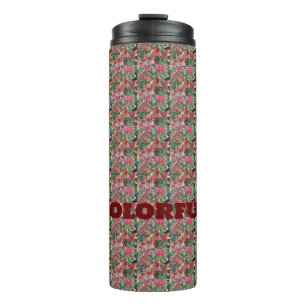 Leave Pattern Thermal Tumbler