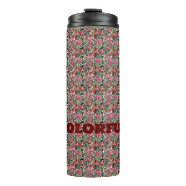 Leave Pattern  Thermal Tumbler (Front)
