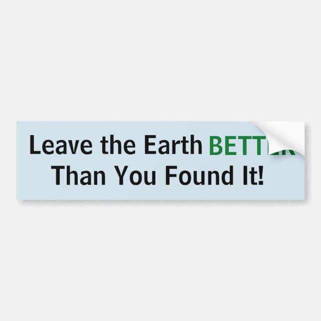 Leave the Earth...Sticker Bumper Sticker (Front)