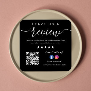 Leave Us A Review Facebook Instagram Logo Qr Code