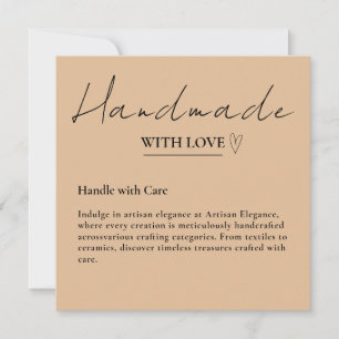 Leave Us A Review Handmade With Love Rustic Card