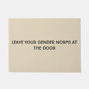 Leave Your Gender Norms At The Door Doormat