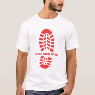 Leave Your Mark -Vintage Hiking FootprintAdventure T-Shirt