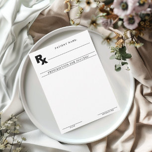 Leave Your Prescription for Success Advice Card
