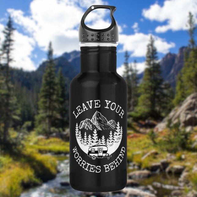 Leave Your Worries Behind Camping Life 532 Ml Water Bottle (Creator Uploaded)
