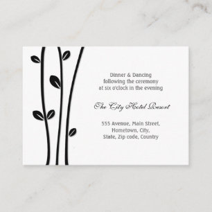 Leaved Black Branches Reception Enclosure