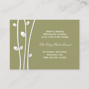 Leaved White Branches Reception Enclosure