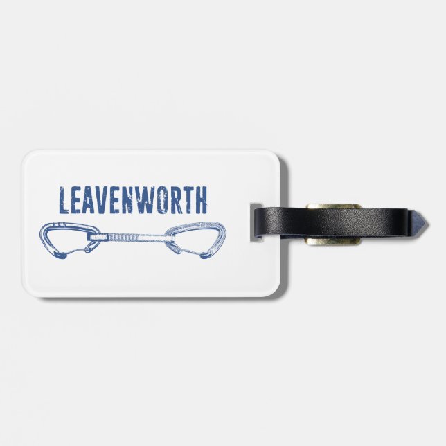 Leavenworth Climbing Quickdraw Luggage Tag (Back Horizontal)